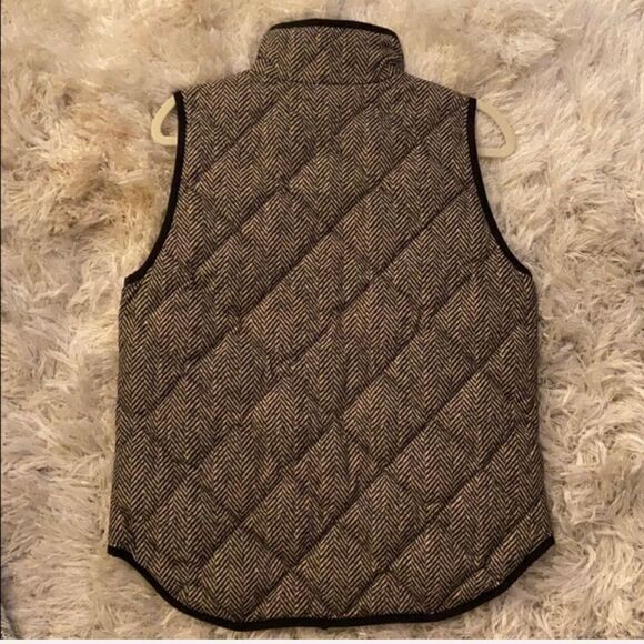 J. Crew Black/White Houndstooth Quilted Vest - Picture 3 of 3